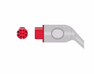 Compatible IBP Adapter Cable (for use with Datex Ohmeda, used with Utah, Transducer) SKU: IBP-DX-UT40
