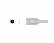 Connector for Compatible Simulator Temperature Adapter Cable, 1.5m (comparable to: Draeger, use with Contec Technologies)