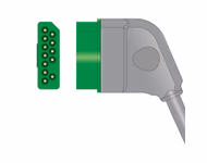 Compatible 3/6-lead with Respiratory Rate ECG Trunk Cable AHA (comparable to Nihon Kohden JC-906PA) SKU: ET-6013-NKB-A