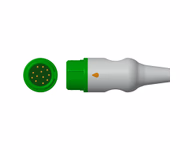 Connector for Compatible 3-lead One-Piece ECG Cable with Snap end (comparable to Mindray 043-000487-01) AHA