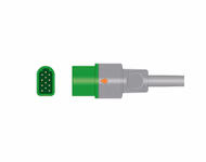 Connector for Compatible 3-lead One-Piece ECG Cable with Snap end (for use with Datascope) AHA