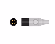 Connector for Compatible 3-lead One-Piece ECG Cable with Snap end (comparable to Welch Allyn 008-0315-00) AHA