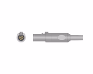 Connector for Compatible 10-lead Diagnostic(EKG) One-Piece ECG Cable with Grabber/Pinch end (comparable to Burdick 60-00180-01(5.0m)) AHA