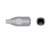 Connector for Compatible IBP Adapter Cable (comparable to GE Healthcare 2021196-001, used with Abbott/Medex, Transducer)