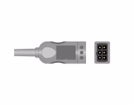 Compatible 3-lead with Defib-Proof (with Resist) ECG Trunk Cable AHA (comparable to Datex Ohmeda 545307-HEL) Reusable, 2.5m, used with Datex 300 Series Leadwire SKU: ET-3008R-DX-A