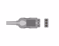 Compatible 3-lead with Respiratory Rate ECG Trunk Cable AHA (comparable to GE Healthcare 2106306-001) Reusable, 2.5m, used with Safety Din Leadwire SKU: ET-3004-D-A