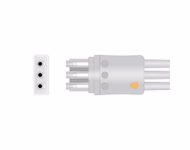 Connector for Compatible 3-lead ECG Leadwire with Snap end Molded 0.9m AHA (comparable to Philips M1673A)