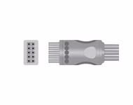 Connector for Compatible 3-lead ECG Leadwire with Snap end Molded 0.9m AHA (comparable to Mindray 0012-00-1503-06)