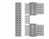 Connector for Compatible 10-lead ECG Leadwire with 4mm Banana end Individual 0.9m AHA (comparable to Mortara 9293-041-50)