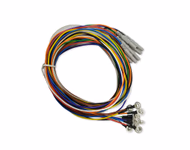 Compatible  Reusable EEG Cable Adult (comparable to Philips 989803180561) 9 Leads/set, 0.8m (31.5 in) , φ10mm Silver Cup, 1.5mm DIN, Red, Orange, Yellow, Green, Blue, White, Brown, Gray, Black SKU: EEG-D9-002