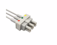 Connector for Compatible 3 Lead ECG Wires with Alligator Clips, 1.0m,IEC