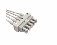Connector for Compatible 5 Lead ECG Wires with Alligator Clips, 1.0m,IEC