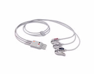 Compatible 3-lead ECG Leadwire with Grabber/Pinch end Molded 0.9m AHA (comparable to Philips M1671A) Reusable, Limb Lead, Lead Type: Philips IntelliVue, Shielded SKU: EL-PH3-90G-A