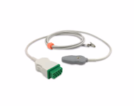 Compatible Fetal Leg Plate (DECG) Cable (2.5m) (comparable to GE Healthcare 2109005-001, Used with Kendall Spiral Electrodes)  SKU: FDELA-GE01-SKE