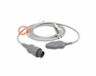 Connector for Compatible Fetal Leg Plate (DECG) Cable (2.5m) (comparable to GE Healthcare 2109004-001, Used with Kendall Spiral Electrodes)