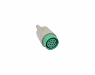 Connector for Compatible ECG Reception,12pin/5.0mm Cable Exit (comparable to: Kontron)