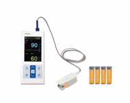 Refurbished Bedside SpO₂y Patient Monitor with New Accessory - Nellcor PM10N with new compatible finger clip sensor and AA batteries(4) SKU: PM10N-R-01