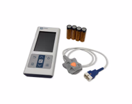 Refurbished Bedside SpO₂y Patient Monitor with New Sensor - Nellcor PM10N with new compatible adult soft rubber sensor SKU: PM10N-R-02
