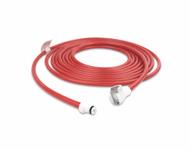Tourniquet Hose Single Tube Red with PLC Connector Straight Tubing, 4.5m SKU: TH-RS45-48-12