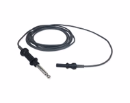 Compatible Unipolar High Frequency Cord Cable BOVIE 8.0MM to 4.0MM, 3m (comparable to: Karl Storz 277KB) Reusable, 1 Pc / Bag SKU: TNC-HFC04