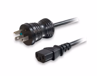 Hospital-Grade Power Cord, NEMA 5-15P to IEC320 C13 Straight Angle, Green Dot, 10ft, SJT 18/3 AWG, 10A 125VAC, Black Jacket, Black Connectors Used in Hospitals and Other Medical Settings for Upgrading or Replacing Power Cords for PCs/ Monitors/ Infusion Pumps/ Medical Carts/ Hospital Beds/ ECG/ EKG/ EEG/ Incubtors/ Defibrillators/ Exam Lights/ Procedure Lights and More. They are UL Certified to be Safe and Reliable for Use in Demanding Hospital Environments SKU: TNC-HPC022