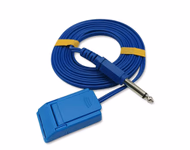 Compatible PVC Patient Return Electrode Cord 3m (comparable to Bovie A1202C) Hi-Fi plug(6.3mm) to Negative Clamp SKU: TNC-PCC04