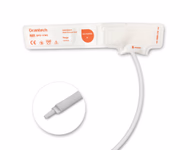 Veterinary#1(3-6cm) 1-Tube White BP Cuff with Male Luer Slip Non-woven Fiber Disposable, Tubing/ 20cm SKU: BPDV-11WS-W05P