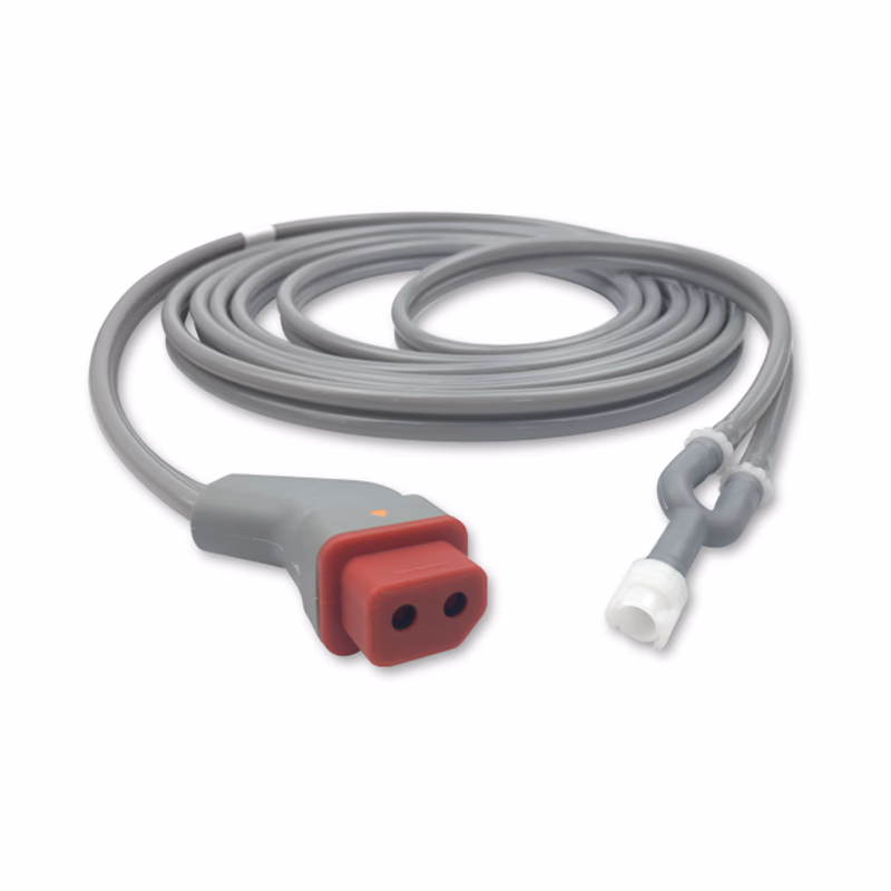 Compatible Adult/Pediatric 2-Tubes BP Air Hose, 3.5m (comparable to Nihon Kohden YN-901P(3.5m), use with: 1-Tube Male Submin Cuff)  SKU: BPH-AD35-15A-S11