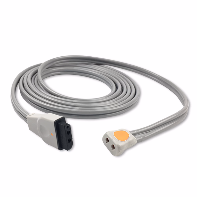 Compatible Adult/Pediatric 2-Tubes BP Air Hose, 3.6m (comparable to GE Healthcare 2058203-002, use with: 2-Tube DINACLICK Cuff)  SKU: BPH-AD36-14A-32