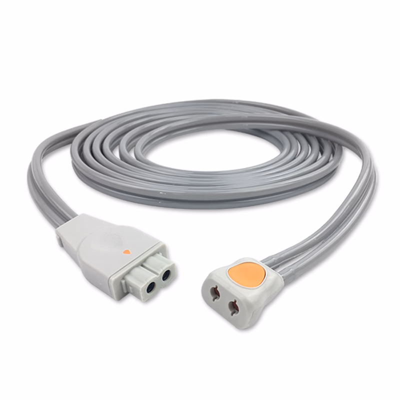 Compatible Adult/Pediatric 2-Tubes BP Air Hose, 3.6m (comparable to GE Healthcare 2087389-002, use with: 2-Tube DINACLICK Cuff)  SKU: BPH-AD36-53-32