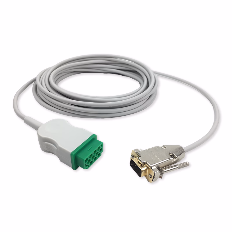 Compatible ECG Interconnect (comparable to GE Healthcare 2007894-002)-9.2m for MAC5000ST/8000 to Vivid ultrasound 5/7 SKU: DCC-GE02-92