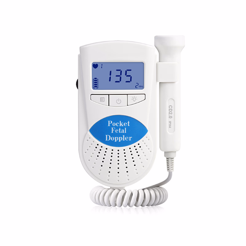 Original Pocket Baby Fetal Doppler Heartbeat Monitor, Built-in 2.5 MHz Probe USA - Mericonn FD100 Reusable, 1 Pc / Box SKU: FD100