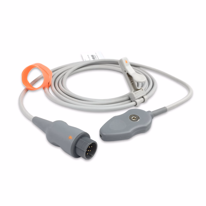 Compatible Fetal Leg Plate (DECG) Cable (2.5m) (comparable to GE Healthcare 2109004-001, Used with Kendall Spiral Electrodes)  SKU: FDELA-GE02-SKE