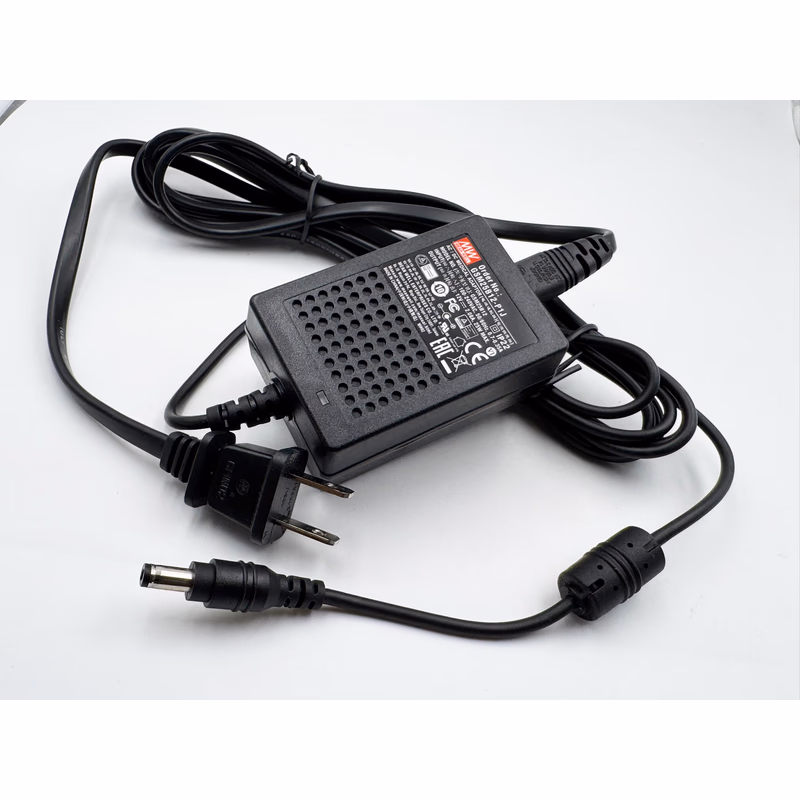 Re-Certified Original Power Adapter, 12V 2.08A 25W, Wall-Mount, US Plug - MEAN WELL GSM25B12 (for use with Accula DOCK D2000) Input: 100-240V~50/60Hz , Output: 12V⎓2.08A 25W, Wall-Mount, US Plug SKU: GSM25B12C