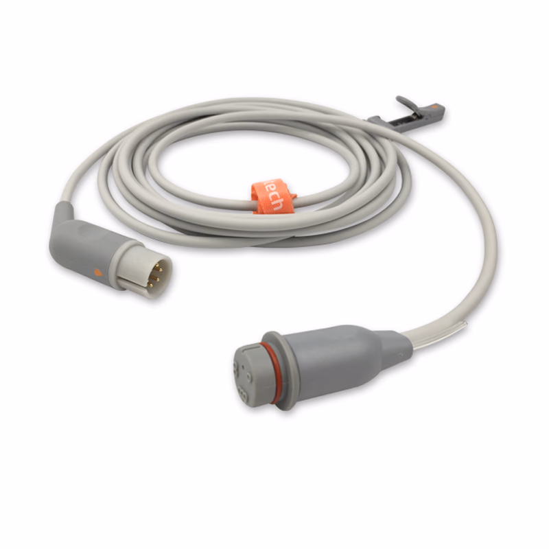 Compatible IBP Adapter Cable (comparable to Edan M13-36087, used with B.D., Transducer) Reusable, 4.0m SKU: IBP-AM-BD40