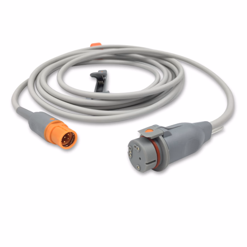 Compatible IBP Adapter Cable (comparable to Siemens 3375933, used with B.D., Transducer) Reusable, 4.0m SKU: IBP-DGB-BD40
