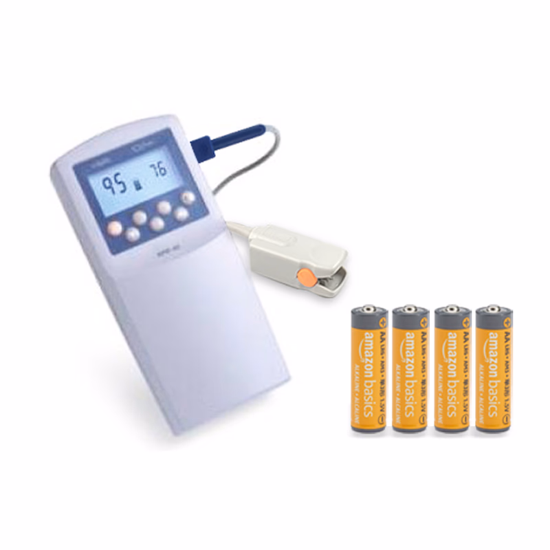 Refurbished Handheld Pulse Oximeter with New Accessory - Nellcor OxiMax N-65 with new compatible finger clip sensor and AA batteries(4) SKU: N65-R-01
