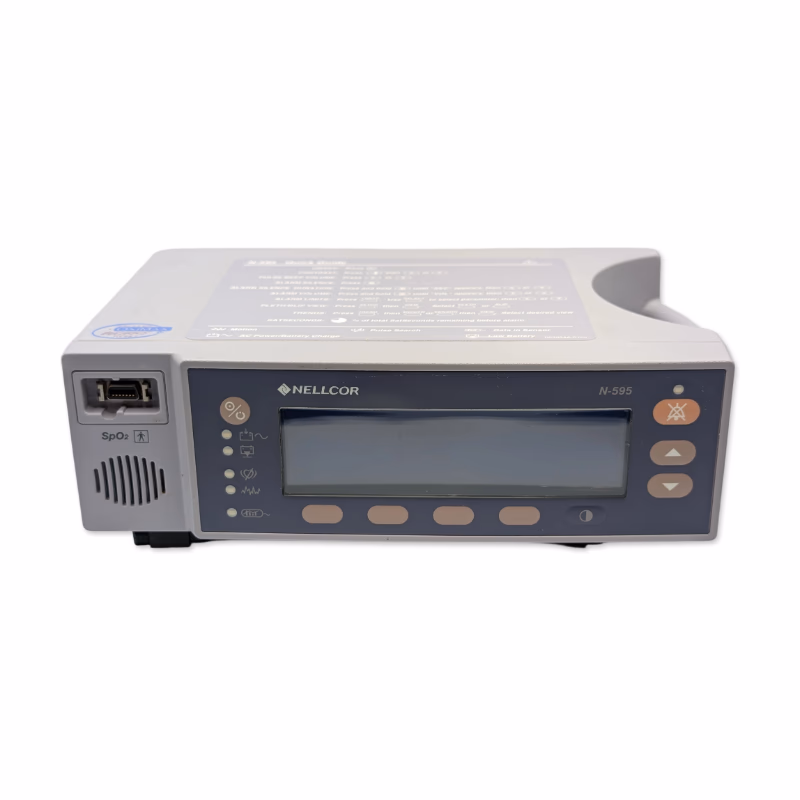Refurbished OxiMax Pulse Oximeter - Nellcor N-595 Tabletop, compatible with the Full line of Nellcor OxiMax sensors. with Brand New Batteries. SKU: N-595-R