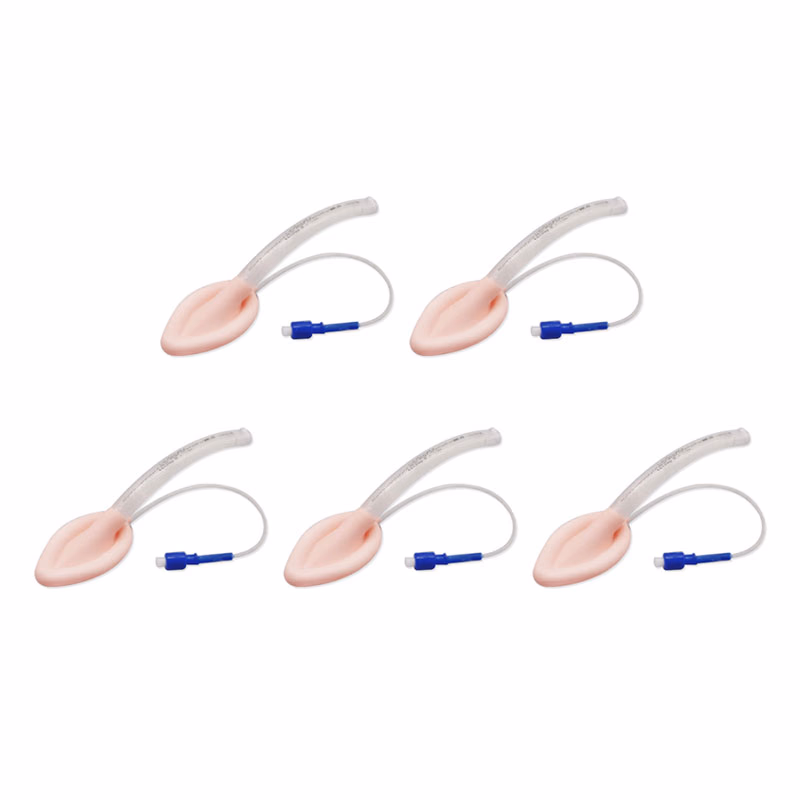 Reusable Silicone Standard Laryngeal Mask (LMA), Size 4.0#, Medium Adult Maximum Use 40 Times, , Patient Weight 50-70KG, Sterilized by EO, Cuff Volume <30ml, Skin Color, 5Pcs/Box SKU: PA010340