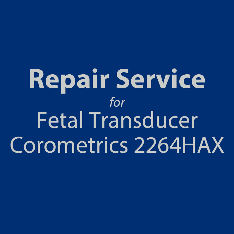 Repair service for Fetal Transducers - GE Healthcare 2264HAX Repair with brand new replacement parts and calibrated. SKU: R3001