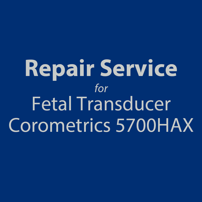 Repair service for Fetal Transducers - GE Healthcare 5700HAX Repair with brand new replacement parts and calibrated. SKU: R3002