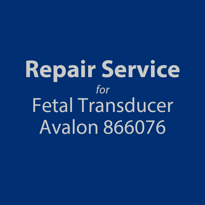 Repair service for Fetal Transducers - Philips 866076 Repair with brand new replacement parts and calibrated. SKU: R3302