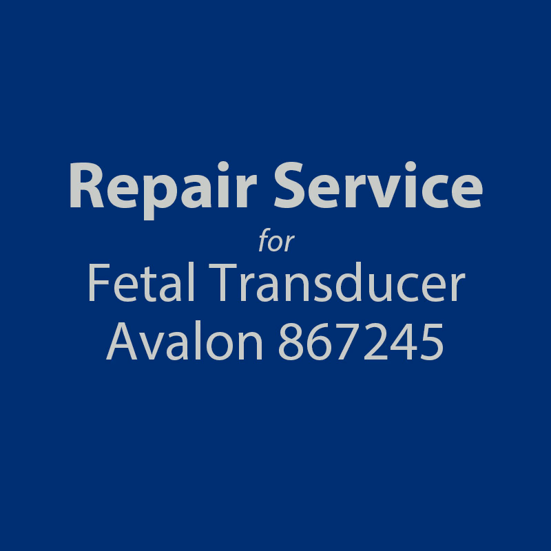 Repair service for Fetal Transducers - Philips 867245 Repair with brand new replacement parts and calibrated. SKU: R3401