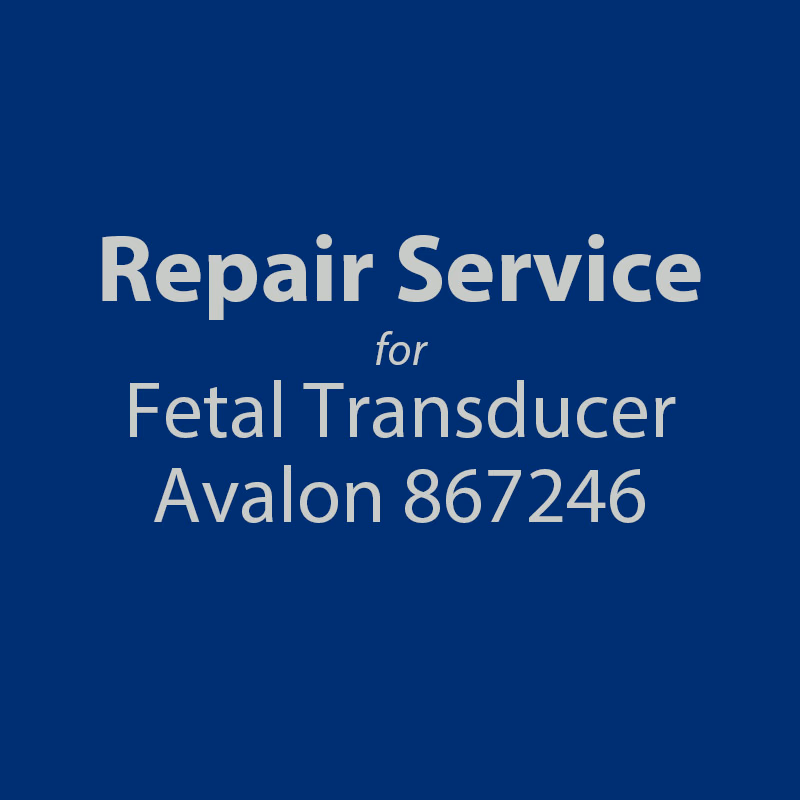 Repair service for Fetal Transducers - Philips 867246 Repair with brand new replacement parts and calibrated. SKU: R3402