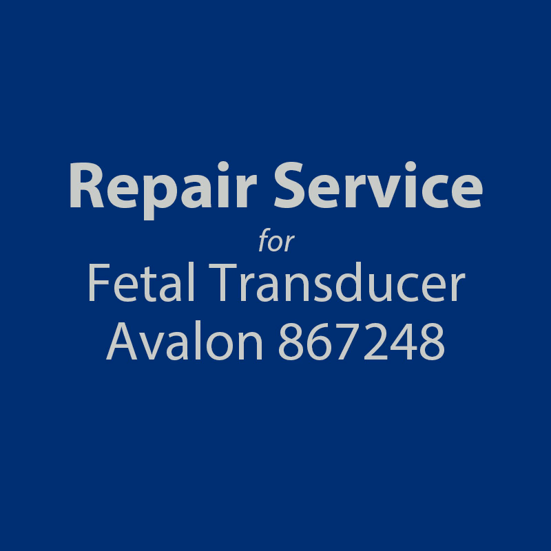 Repair service for Fetal Transducers - Philips 867248 Repair with brand new replacement parts and calibrated. SKU: R3404