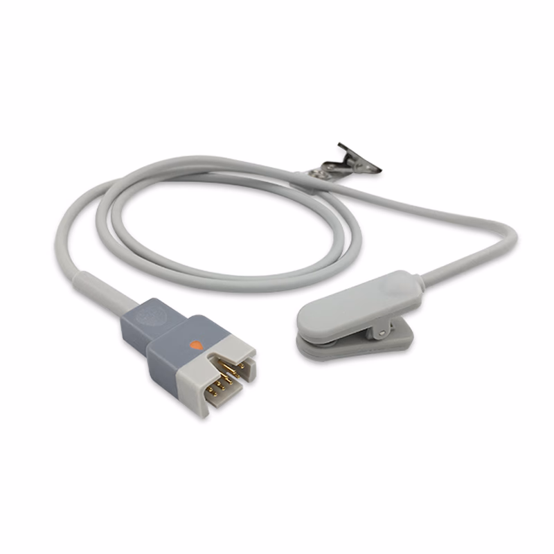 Compatible Adult Ear Clip SpO2 Sensor 1.0m (comparable to Masimo 1895 (LNCS TC-I), Technology: LNCS) Reusable SKU: SS-005RB-AE10