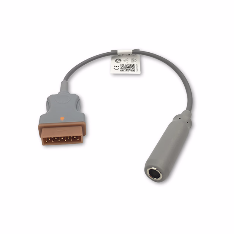 Compatible Temperature Adapter Cable 0.3m (comparable to GE Healthcare 2104178-001, used with: 400 Series Probe) Reusable SKU: TA-MQ-AD03