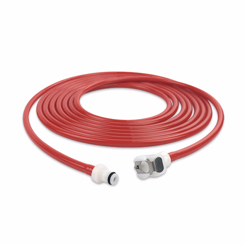 Tourniquet Hose Single Tube Red with PLC Connector Straight Tubing 4.0m SKU: TH-RS40-12-48