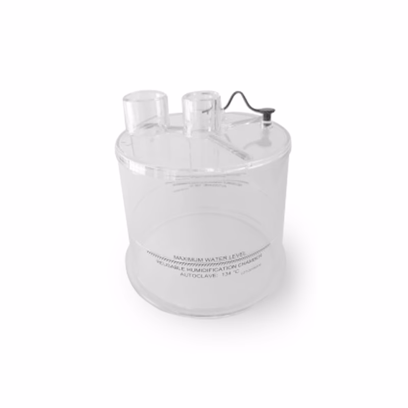 Compatible PC Bottle  (comparable to Fisher & Paykel MR370) Adult for MR370 Gas in Connector (ID 22mm OD 27mm), Gas out Connector (ID 15mm OD 22mm), reusable SKU: TNC-AR-FP-001