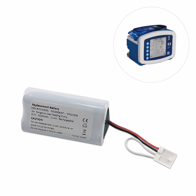 Compatible Li-ion Battery, 3.7V, 5200mAh (comparable to Cardinal Health F010506) for Cardinal Health Kangaroo Joey, Kangaroo Joey Enteral Feeding Pump SKU: TNC-BA068